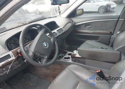 2003 BMW 745I из США, поврежденный, VIN WBAGL63473DP68141
